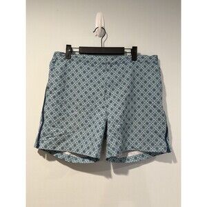 Fair Harbor Swim Trunks Mens 34" Teal Lined Shorts 5.5" Inseam Pockets Stretch